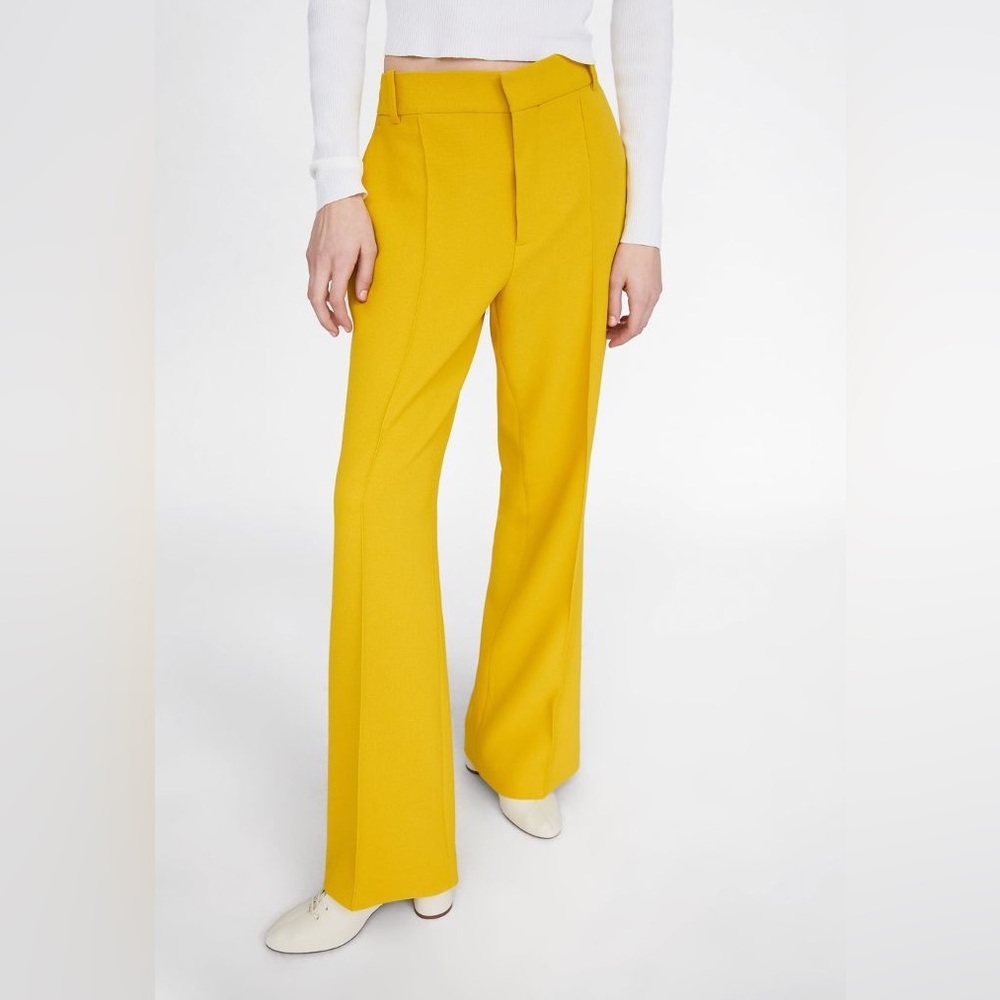 🍌Zara yellow wide leg trousers🍌